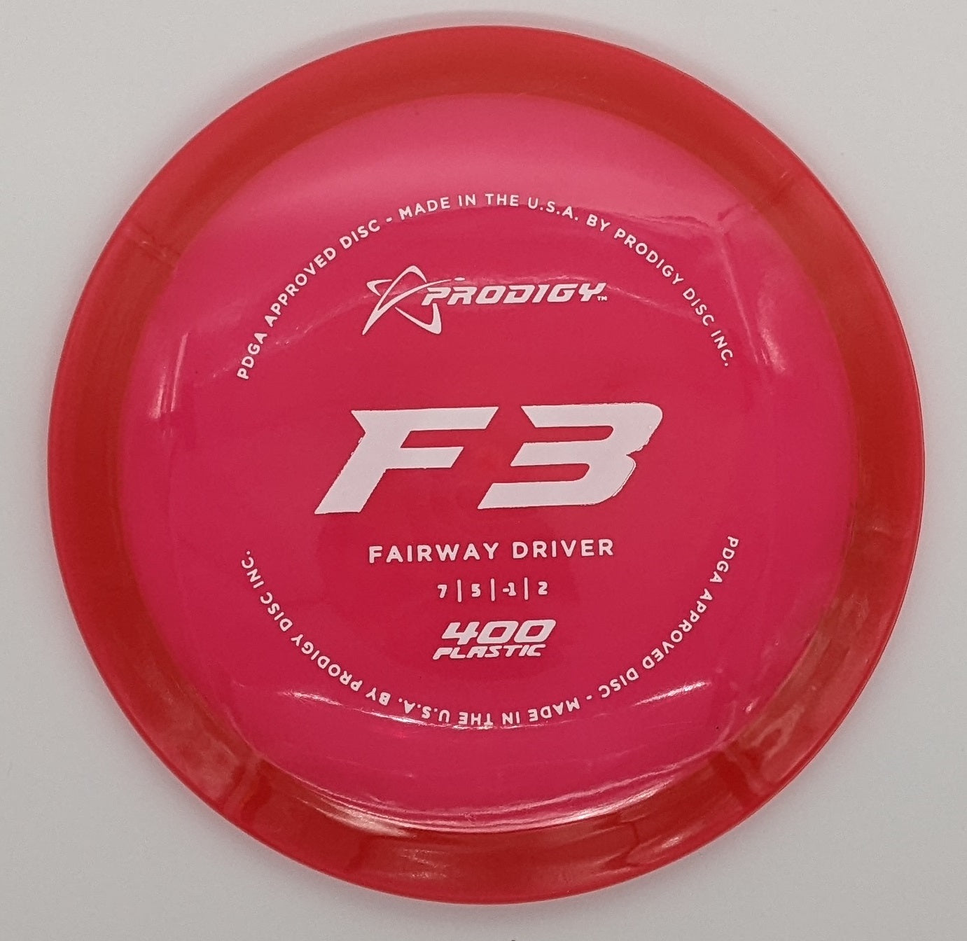 Prodigy F3 Fairway (400 plastic)