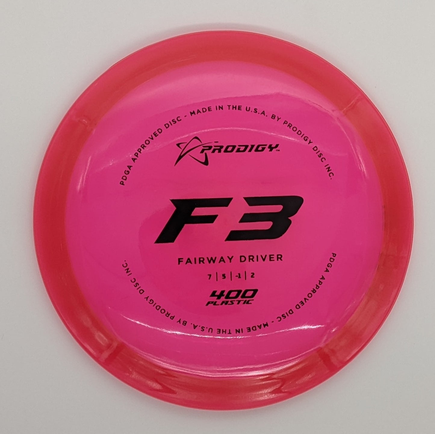 Prodigy F3 Fairway (400 plastic)