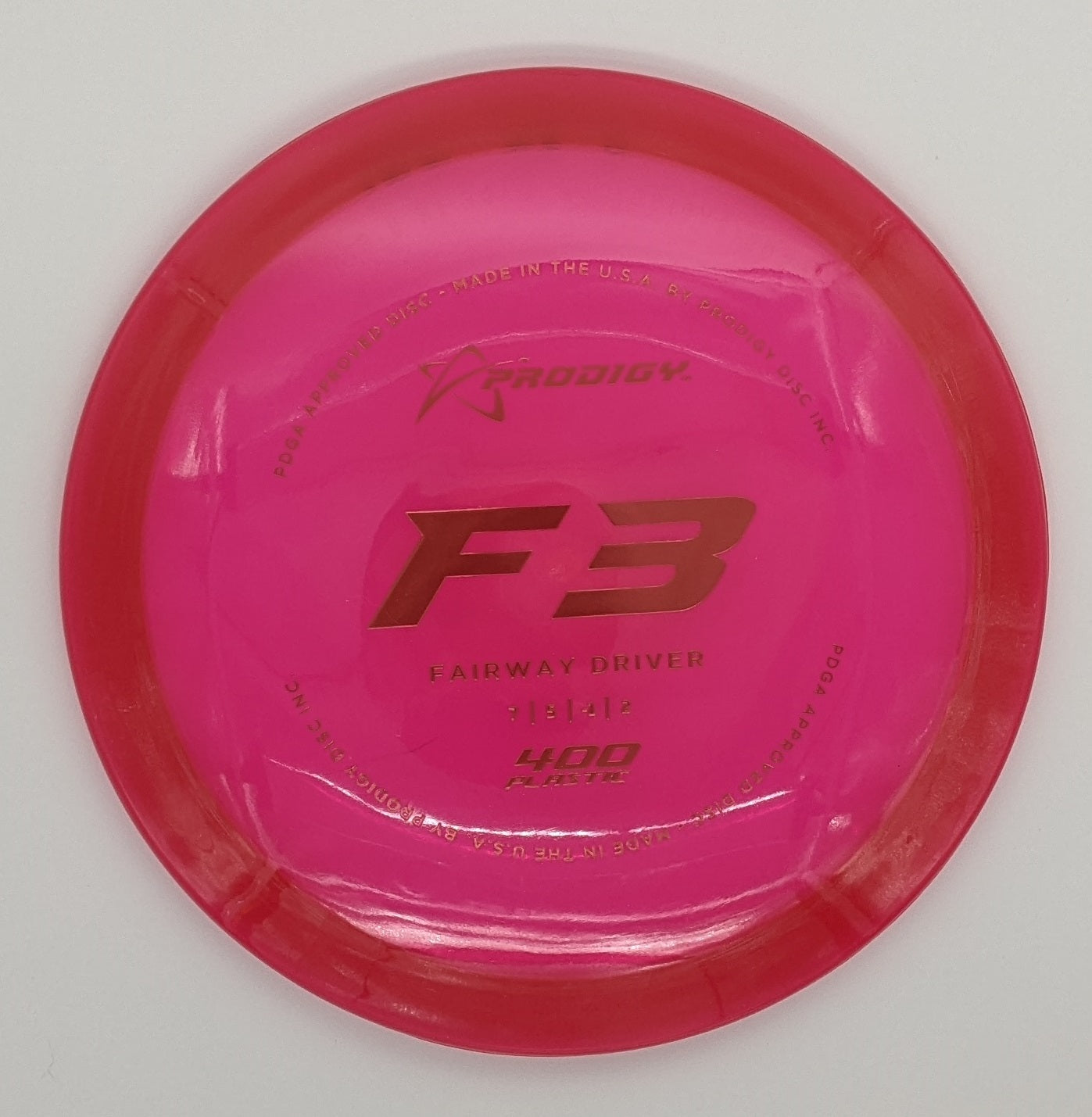 Prodigy F3 Fairway (400 plastic)